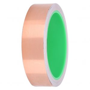 Ruban Adhesif Double Face En Cuivre Conducteur Multi-Usages Pour Blindage Emi (2,5 Cm X 11 M) - Neuf