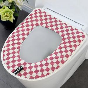 1 Pièces Siège Toilette Étanche Domestique(Rose), Siège De Wc Universelles Avec Fermeture Éclair, Coussin De Siège De Toilette À Coussin Plus Chaud, Pour Plupart Des Toilettes¿No Stickers¿ - Neuf