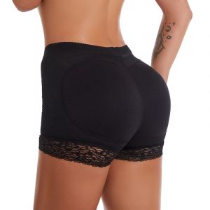 Culotte Push-Up En Dentelle Pour Femme Ramonti, Gainante Invisible, Noire - Neuf