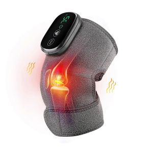 Genouill&egrave;re Chauffante &Agrave; Vibrations Pour Massage Et Thermoth&eacute;rapie, Id&eacute;ale Pour Soulager Les Douleurs Articulaires, Notamment L'arthrite Et Les Maux De T&ecirc;te. Disponible En Gris. - Neuf