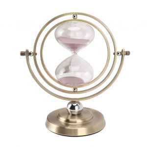 Globe Sablier Minuterie Ornement Statue Sculpture Nordique Moderne Bureau Table Etude Casier A Vin Armoire Decoration M 15min - Neuf