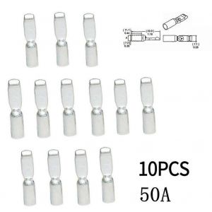 4/10pcs Terminal 50 120A POUR Anderson Plug Contacts Broches Cosses Connecteurs 12AWG Chariots élévateurs Accessoires Adaptateur d'énergie d'alimentation - Neuf