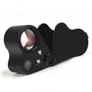 30x 60x Loupe D'oeil De Bijoutier Illuminé,Loupe De Bijoux Pliable Avec Lumière Led Brillante Pour Pierres Précieuses,Bijoux,Pièces De Monnaie,Timbres,Etc. - Neuf