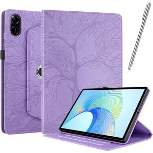 Coque Pour Honor Pad X8 Pro/Honor Pad X9 11,5 Pouce,Pu Flip Avec [Stylet] Fonction Support Antichoc Étui Rotatif À 360° [Sommeil/Réveil Automatique]-Violet - Neuf