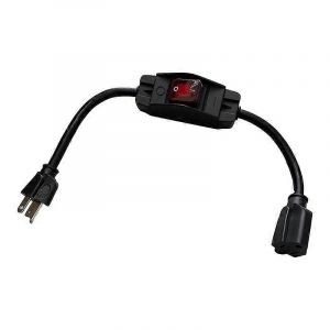 Rallonge electrique robuste avec interrupteur etanche, 1875 W, 14 AWG, 1,5 pi - Neuf