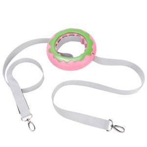Hjlian Laisse Retractable Pour Chien, En Nylon, Pour La Course, Le Jogging, Automatique (Rose) - Neuf
