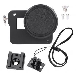 Boitier en alliage d'aluminium pour camera GoPro 7 (sans coque arriere) - Neuf