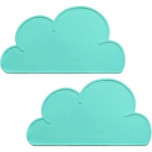 Paquet De 2 Sets De Table Pour Enfants,Coussinets De Tête En Silicone Antidérapants,Plateau D'alimentation Pour Bébé Antiadhésif Résistant À La Chaleur - Neuf