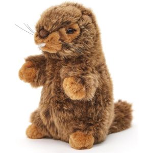 Marmotte Avec Voix Sifflante,Debout-17 Cm (Hauteur)-Peluche Mankei-Doudou - Neuf