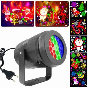 LED Lumi&egrave;res de No&euml;l la Neige Projecteur Laser 20 Mod&egrave;le de la Sc&egrave;ne L - Neuf