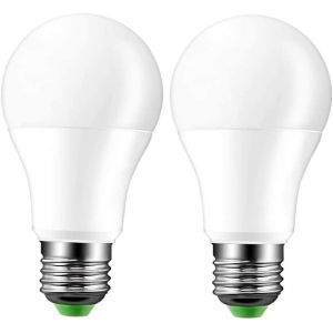 Tianyi-Lot De 2 Ampoules Led &Agrave; Capteur Cr&eacute;pusculaire 8 W Blanc Froid 5700 K, Douche Pour Feu De Camp/Arr&ecirc;t Automatique, 1000 Lm, E27 Led Ampoules Ext&eacute;rieures/Int&eacute;rieures Pour Chemin, Jardin, Patio - Neuf