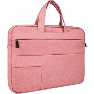 Housse 16 Pouces Ordinateur Portable Sacoche Antichoc étanche Pochette de Protection Laptop Computer avec Poignée et Poches Compatible avec MacBook 16"" M1 Pro Max A2485,Rose - Neuf