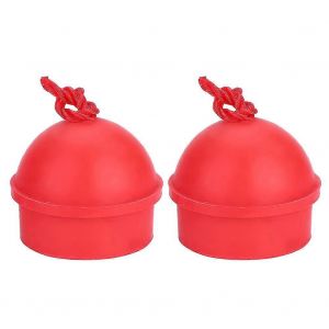 2pcs No Slip Cue Tip Craie Billard Billard Cue Chalk Holder Avec Cordon Pour Snooker Pool (Rouge) - Neuf