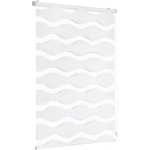 Store Double Ondul&eacute; Klemmfix Sans Per&ccedil;age Pour Fen&ecirc;tre - Store Double - 50 Cm De Large - Store Double - Protection Solaire - 50 X 150 Cm - Blanc - Neuf