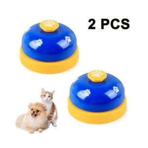 Cloches D'apprentissage De La Propreté Pour Animaux De Compagnie - Ensemble D'apprentissage De La Propreté En Métal Pour Chiens Et Chats Avec Base Antidérapante, Son Clair, Lot De 2, Idéal Pour Les Petits Animaux - Neuf