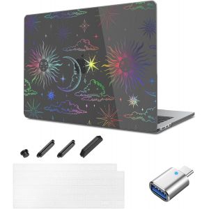 Coque Compatible avec 2025-2023 MacBook Air 15 Pouces A3241 M4 A3114 M3 A2941 M2 avec Liquid Retina Display & Touch ID¿avec Membrane de Clavier et Bouchon Anti-Poussière- Helios G6 - Neuf