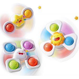 Lot De 3 Jouet Ventouse Bebe, Jouet Bain Bebe, Jeux Sensoriel Bebe. Crabes - Neuf