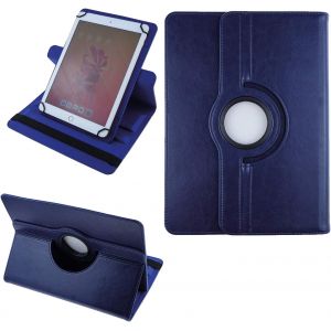 Kal-2.0 Étui De Prougeection Avec Rougeation 360° Universel Pour Tous Les Modèles De Tablette 9/10 / 10,1 Pouces Housse Coque Cover Case Avec Rabat/Stand De Positionnement | Bleu Foncé - Neuf