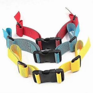 Sangles de poitrine en nylon antid&eacute;rapantes r&eacute;glables pour sac &agrave; dos / sac &agrave; dos - Harnais de poitrine 3pcs (rouge,bleu,jaune) - Neuf