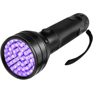Lampe De Poche Uv 51 Led Torche Led Noire Et Portable Détection D'Urin D'Aluminium 1 Pièce - Neuf