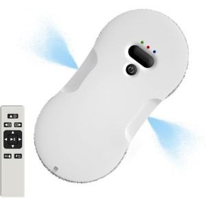 PSHCR19 Window wipe machine human brushless motor 6.8cm ultra-thin 500 mAh Ultrasonic automatic bidirectional water spray suction 2800Pa 2.4G remote control, intelligent glass window wipe machine - Neuf