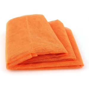Wag-Rideau Moustiquaire 145 X 250 Cm Pour Portes Et Fenêtres, Rideau Anti-Mouches Et Insectes Couleur Unie Orange - Neuf