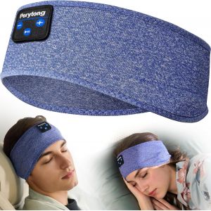 JGD-Casque de Sommeil Bluetooth Bandeau de Sommeil, Casque de Sommeil Musique Sport Casque d'&eacute;coute Bandeau, Bandeau Bluetooth Ultra-Doux pour dormeurs lat&eacute;raux, Cadeaux de Sommeil pour Hommes et Fem - Neuf