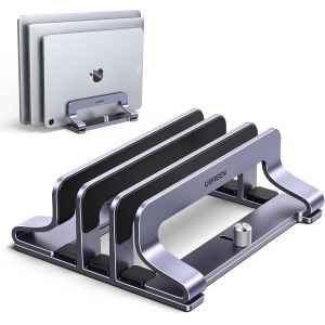 SUBZONAL-3 en 1 Support Ordinateur Portable Vertical Laptop Stand Triple Fente Porte Bureau R&eacute;glable Compatible avec MacBook Pro Air MateBook Chbook Surface Dell HP iPad - Neuf