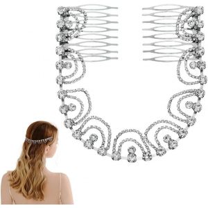 Kal-Headband Mariage De Bandeau Argent Coiffe De Feuilles Bande Bandeaux De Mariée Pour Femmes Lady Fête Soirée Elégant Coiffure Accessoires X05018 - Neuf