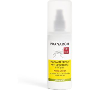 KALANKA-- Aromapic - Spray Lacté Répulsif - Efficace 10 heures - Anti-moustiques et Tiques - Huiles Essentielles 100% BIO - 100 ml - Neuf