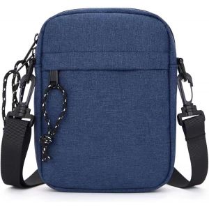 RFCBC-Petit Sacoche Homme Bandouliere pour Téléphone Portable, Sac de Poitrine Homme Bandouliere Noir, Sling Épaule Cross Body Bag Porte Telephone Housse de Transport Holster Voyage Sac à Main Portef - Neuf