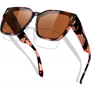 Tianyi-Surlunettes De Soleil Homme Femme Polarisées Uv400 Élégantes Carrées Oversize Monture Tr90 Tendance - Neuf