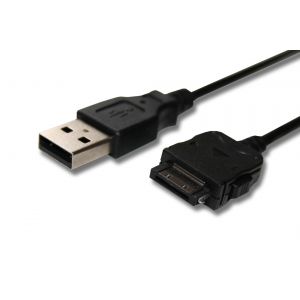 vhbw c&acirc;ble de donn&eacute;es USB (type A sur lecteur MP3) c&acirc;ble de chargement 100cm convient pour Archos 404, 405, 504, 604, 605, 704 Wifi, TV, Wifi - noir - Neuf