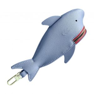 Porte-cl&iquest;&iquest;s requin, petite pochette mignonne avec fermeture &iquest;&iquest;clair, sac &iquest;&iquest; cosm&iquest;&iquest;tiques multifonctionnel multicolore, style animal. - Neuf