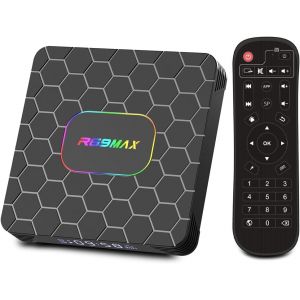 VornixorSarlshop-Android 14.0 TV Box, Box TV 4 Go RAM 32 Go ROM RK3528 Quad-Core Cortex-A53 8K Decoder, support 2.4G/5.0GHz Dual Wi-Fi 6 BT 5.0, USB 3.0/2.0, HDMI 2.0 Smart TV Box - Neuf