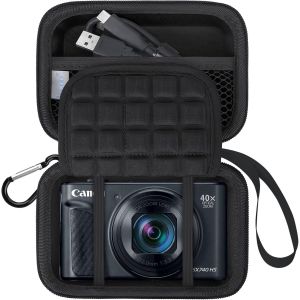 Camera Carrying Case for Canon PowerShot SX740/SX730/SX720/SX620 Digital Camera Protective Bag for Camera Batteries,Cable,Memory Card,Black+Black - Neuf