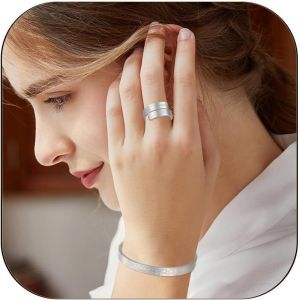 Bague/Bracelet Ajustable Ayatul Kursi Pour Femme Homme Musulman Anneaux Allah Coran Calligraphie Arabe Anneaux Islam Eid Bijoux Islamiques - Neuf