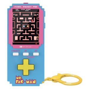 My Arcade Pixel Pocket Pro Ms.Pac-Man console de jeux portables 2" Bleu et Rose - Neuf
