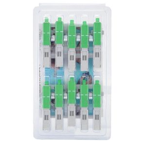Connecteur rapide à fibre optique 10 pièces intégré SC / compatible avec l'adaptateur de joint de connexion à froid rapide APC - Neuf