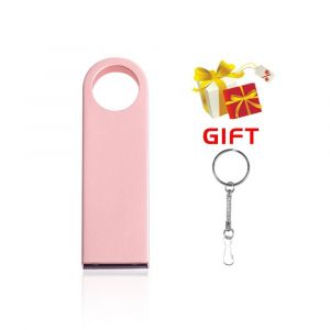 KALPZ-Cl&eacute; Usb En M&eacute;tal Color&eacute;, 128 Go 64 Go 32 Go, 16 Go 8 Go 4 Go 128M, Cl&eacute; Usb, Porte-Cl&eacute;s Gratuit, Cl&eacute; M&eacute;moire, Entreprise Cr&eacute;ative,128 Go,Rose Gold - Neuf