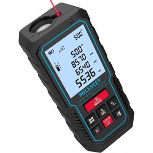 JEXNOVASHOP-Telemetre Laser 70M, MiLESEEY Metre Laser avec Niveau &Eacute;lectronique Am&eacute;lior&eacute;, Pr&eacute;cision +/- 2 mm, Mesure de Distance Longueur/Hauteur/Surface, 2''LCD R&eacute;tro&eacute;clairage, Fonction Muet, Batteri - Neuf