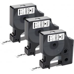 Ruban pour &Eacute;tiqueteuse Compatible pour Dymo D1 45013 S0720530 Ruban D'&eacute;tiquette pour Dymo LabelManager 160 280 210D 250 260P 360D 500TS LabelWriter 450 DUO Noir sur Blanc 12mm x 7m Pack de 3 - Neuf