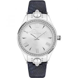 Montre - Police - Pahia Pewla2109503 - Femme - Quartz - Bo&icirc;tier Acier Inoxydable - Bracelet Cuir Bleu - Neuf