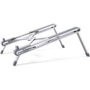 Support Ordinateur Portable Ventilé en Aluminium 8 à 15,6 Pouces Laptop Stand Réglable Porte Pliable Compatible avec Tablette MacBook Air Pro iPad HP Dell ASUS MSI - Neuf