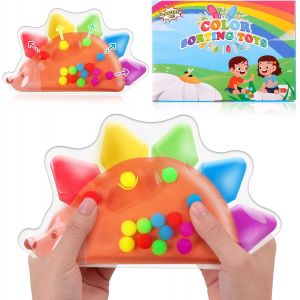 ERYI-Jouet Sensoriel Anti Stress Pour Enfants, Jouets Sensoriels De Tri Des Couleurs, Jouets Éducatifs De Correspondance Des Couleurs, Pour Les Enfants D'Âge Préscolaire - Hérisson - Neuf