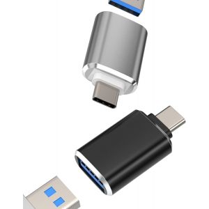 Thef-Adaptateur Usb C Vers Usb A Prise(Lot De 2) Cable Type Otg Connecteur Tablette Câble Convertisseur Compatibles Pour Samsung Pixel Apple Iphone15 Pro Max Plus Ipad Macbook - Neuf