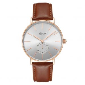 Zivok Mode Unisexe Simple Rond Cadran Quartz Mouvement Hommes Femmes Montre(03) - Neuf