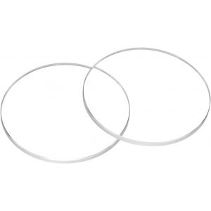 Kal-2pcs Verre De Montre En Cristal 23mm Dia 1.2mm Bord Biseauté Plat Rond Verre Ultra-Clair Visage De Montre Crystals Len Miroir De Cadran Pièces De Rechange Pour Réparation De Montre - Neuf