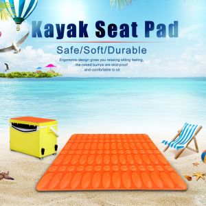 Coussin De Siege Souple En Eva Pour Kayak, Canoe, Bateau De Peche (Orange) - Neuf