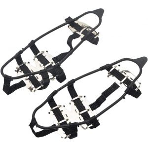 Lot De 2 Crampons Antidérapants Pour Chaussures, Crampons À Glace, Couvre-Chaussures, Pointes De Marche Pour Chaussures, Bottes, Pointes À Lacets - Neuf